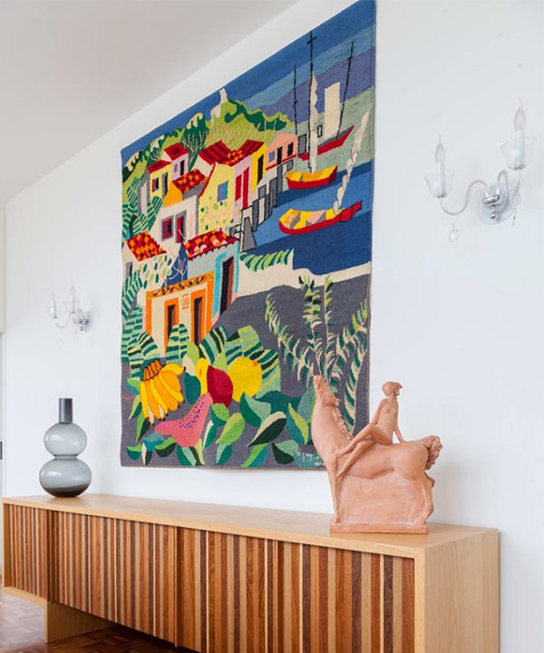 tapeçaria de parede artesanal