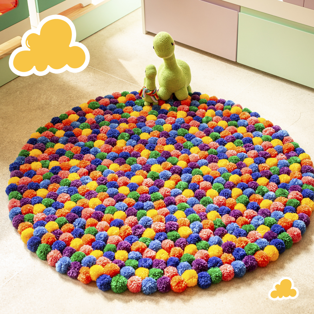 tapete de pompom