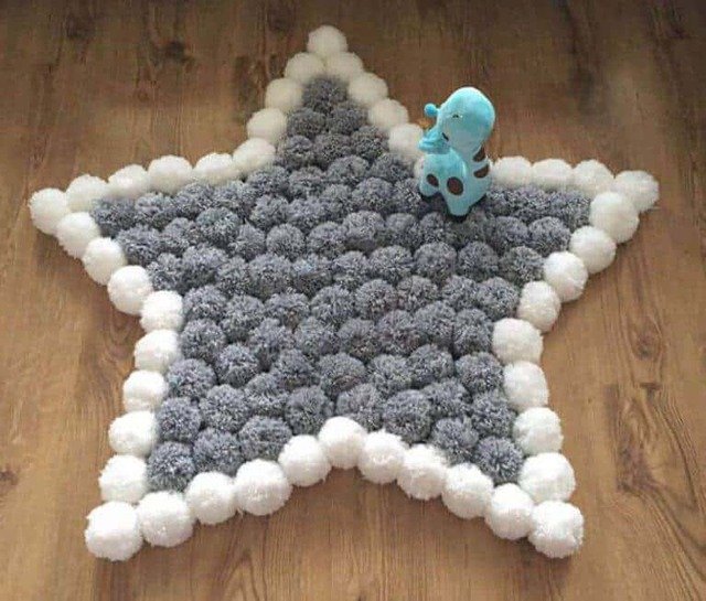 tapete de pompom