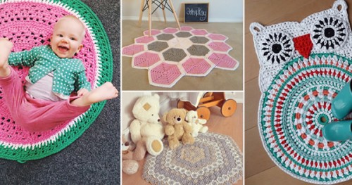 tapete para sala de crochê