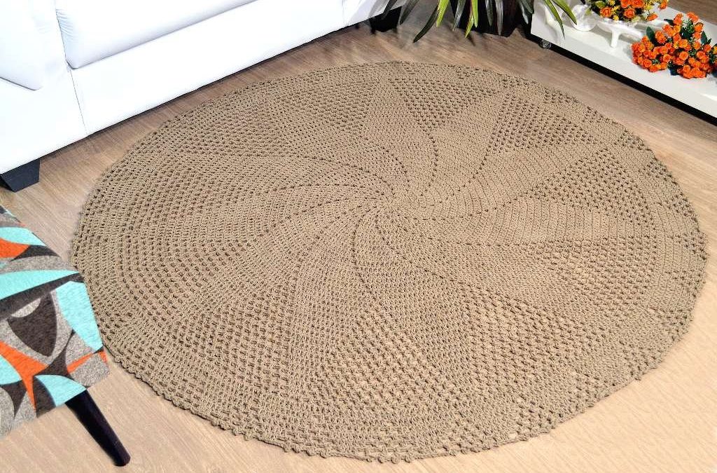 tapete para sala de crochê