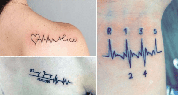 Combinações Criativas para sua Tatuagem de Batimento Cardíaco