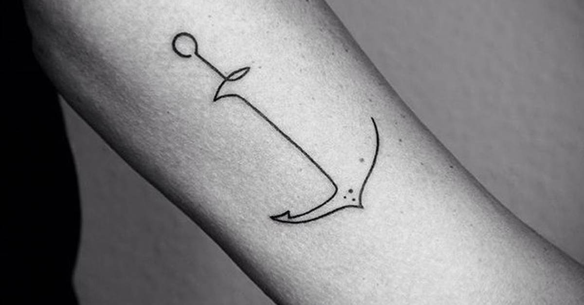 tatuagem de âncora