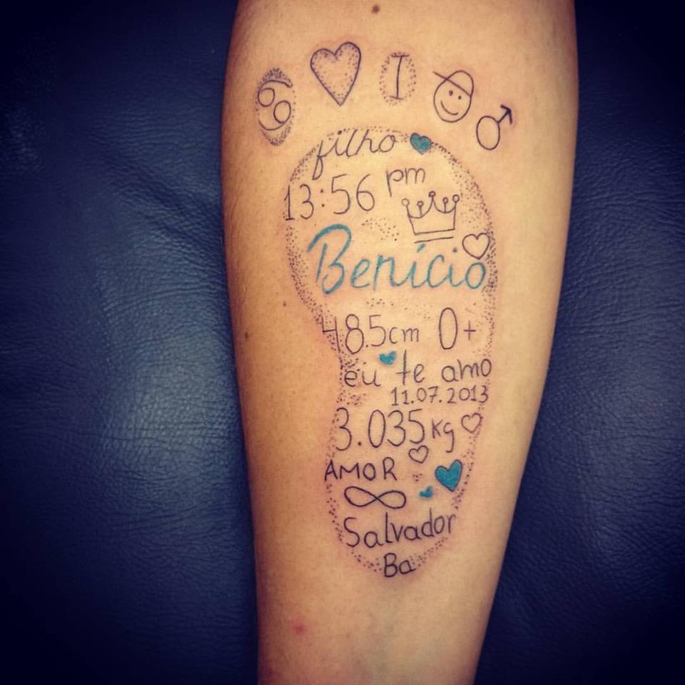 tatuagem do pezinho