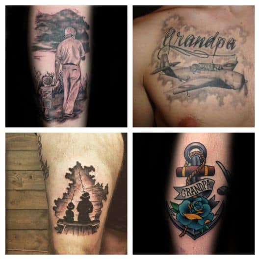 Significado das flores em tatuagens de homenagem à avó