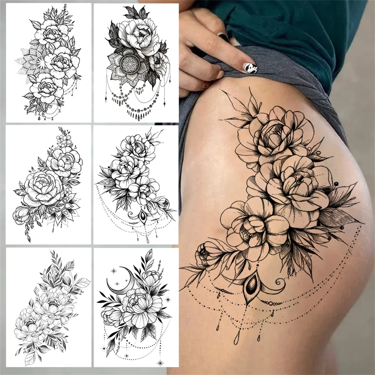 tatuagem na coxa feminina