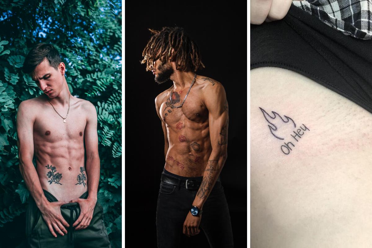 tatuagem na virilha masculina