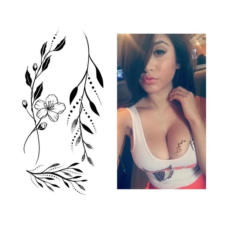 tatuagem ramo de flores no braço