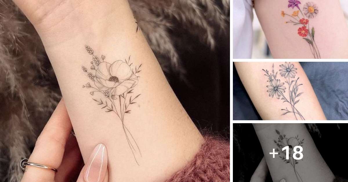 O Significado Profundo das Flores em Tatuagens de Ramo