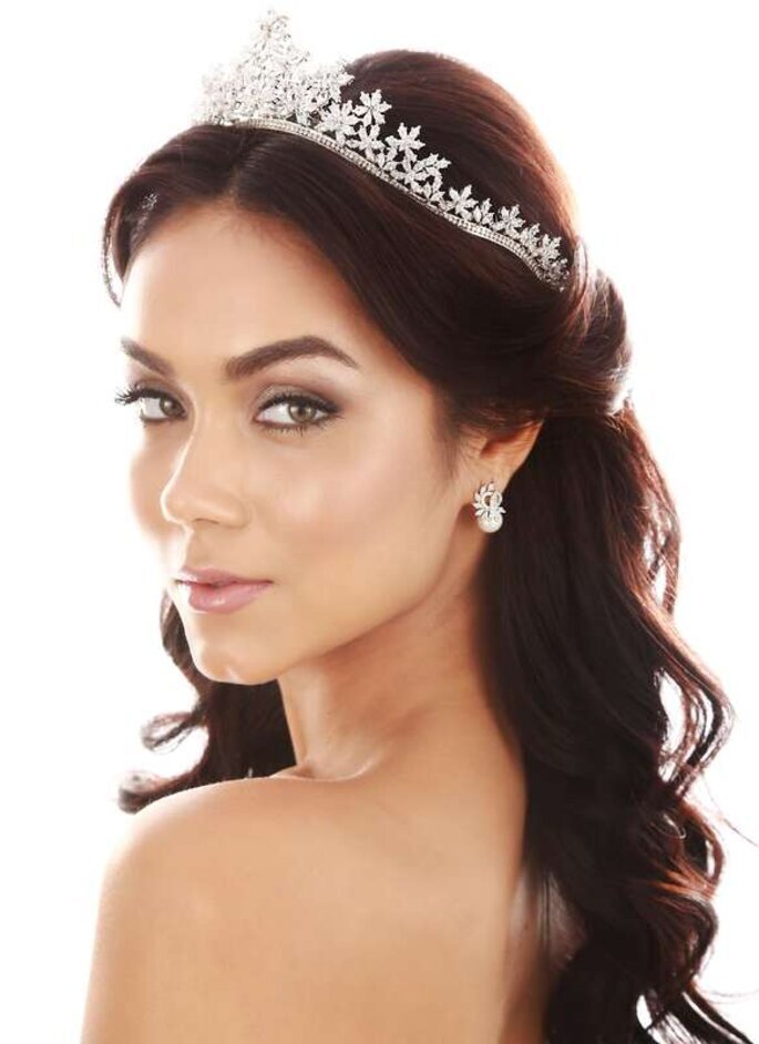 tiara de veludo preta para penteado