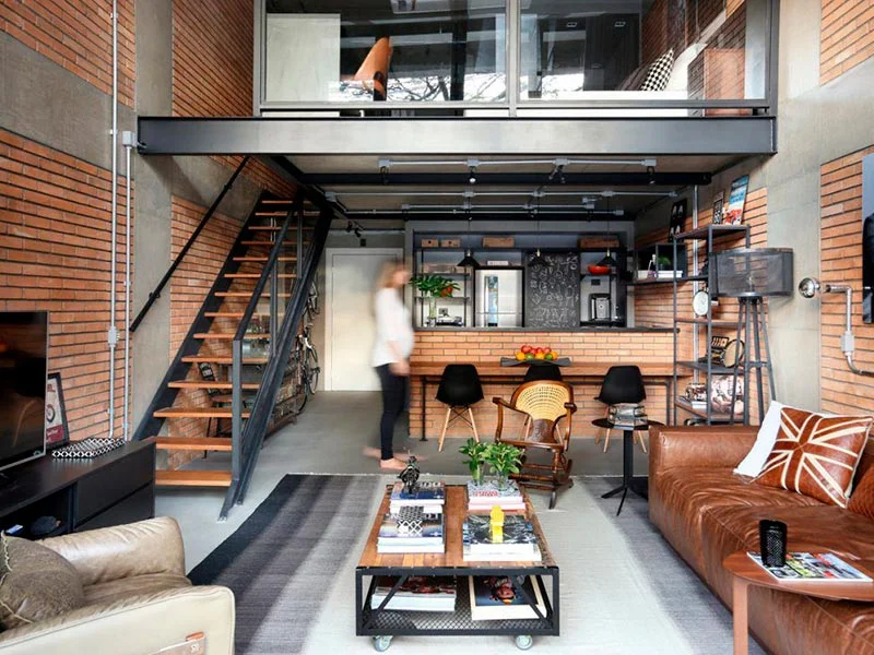 como aplicar estilo industrial em casa