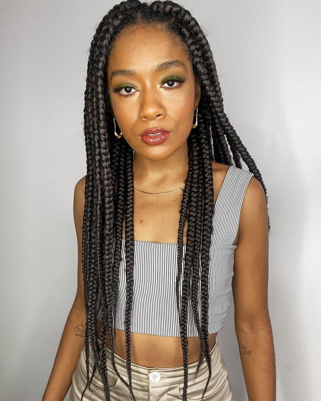 box braids vs knotless braids qual a diferença