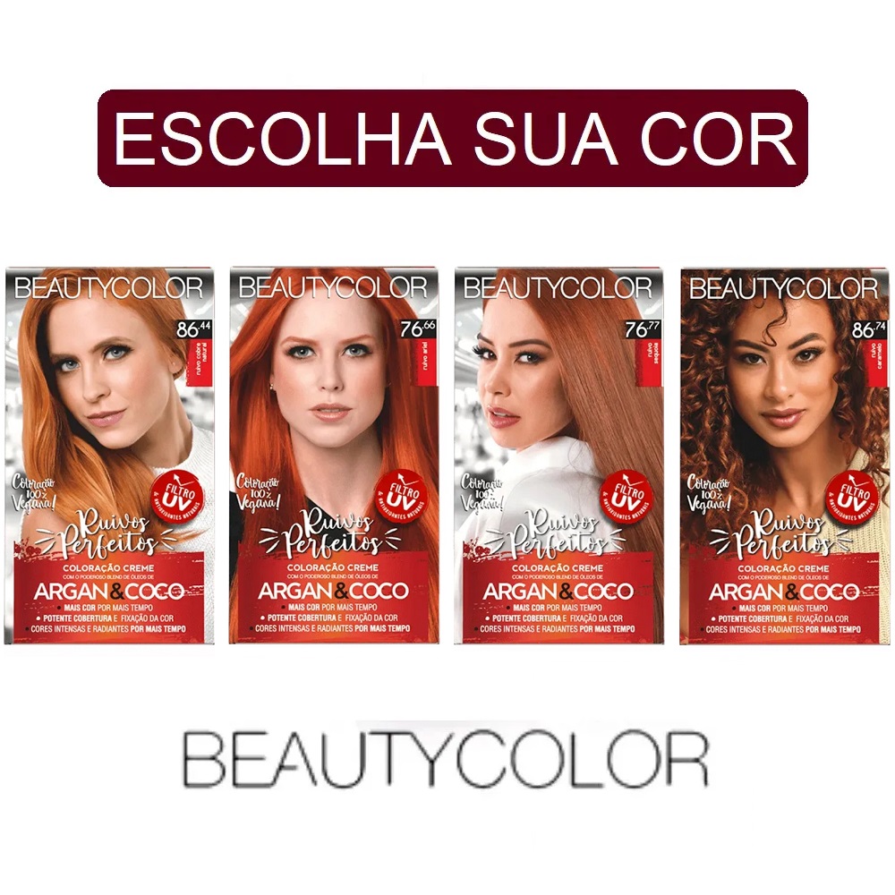 tons de ruivo tabela