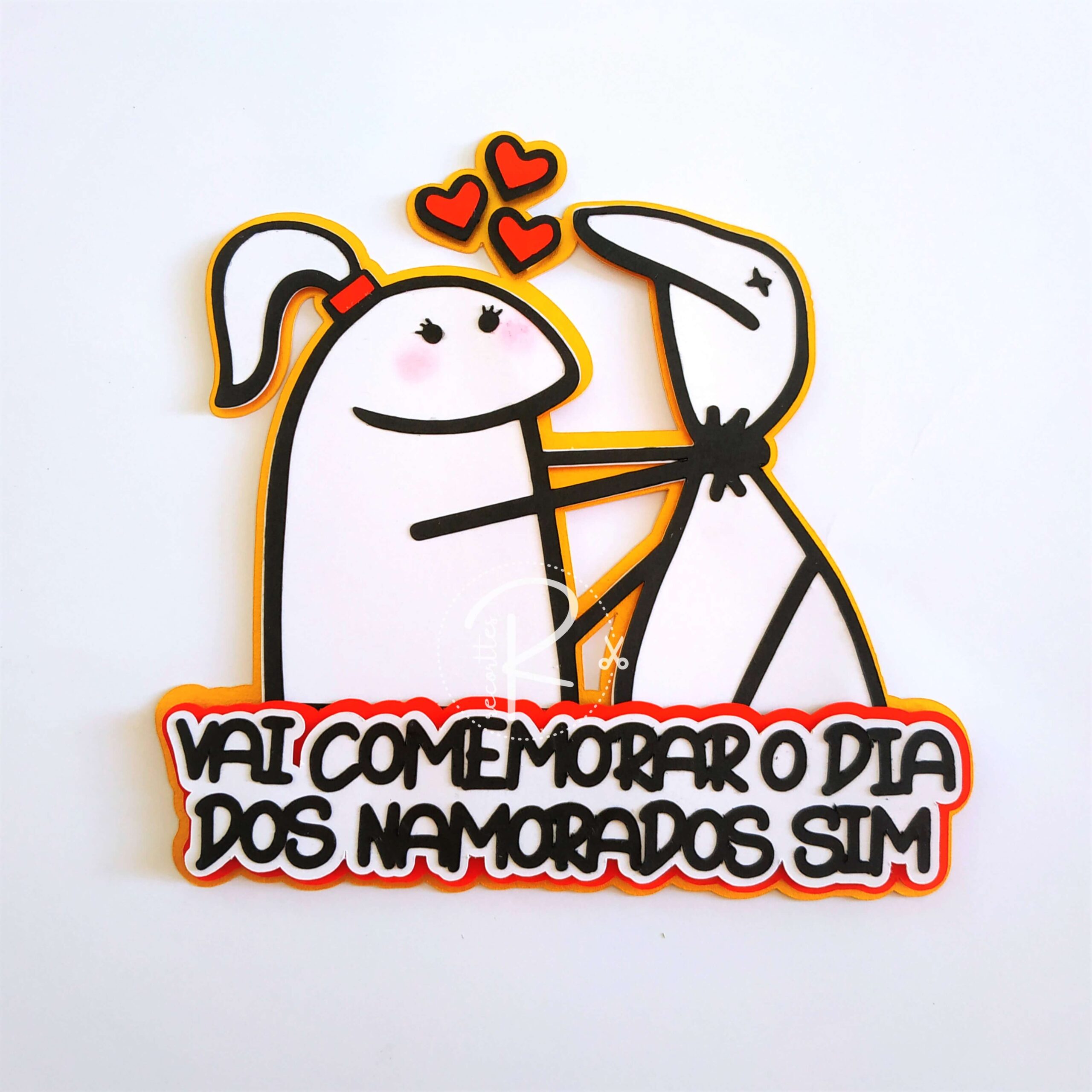 topo de bolo flork musculoso para festa de divórcio