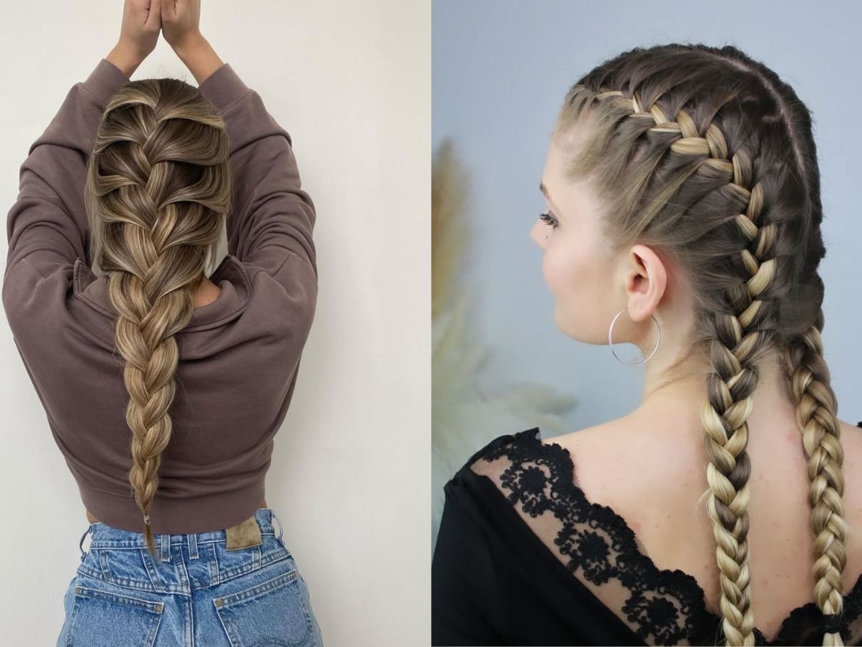 trança embutida vs trança holandesa: qual a diferença?