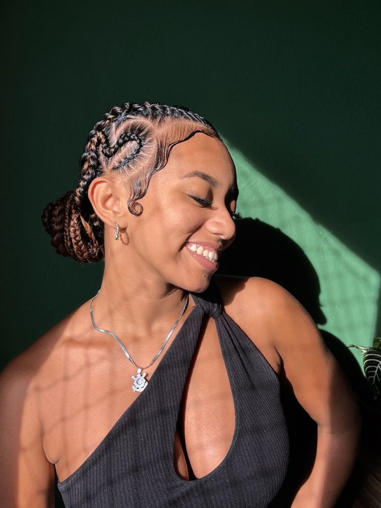 trança embutida vs trança boxeadora cabelo curto