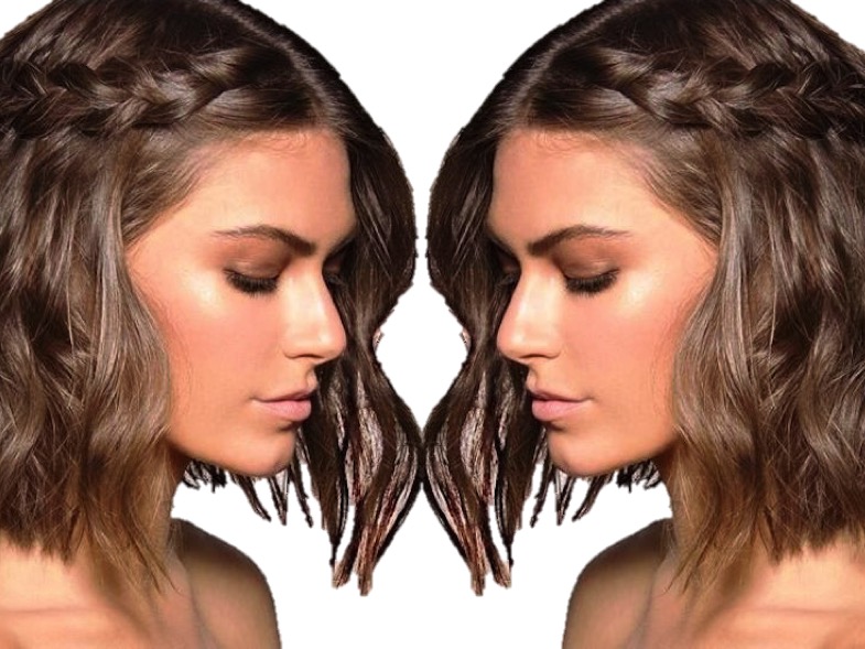 trança embutida cabelo curto
