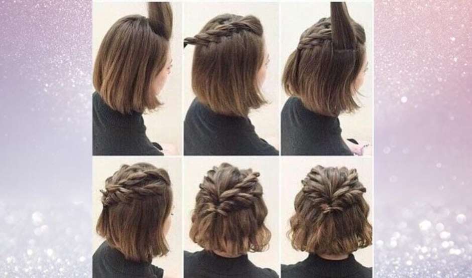ideias de trança para cabelo curto cacheado