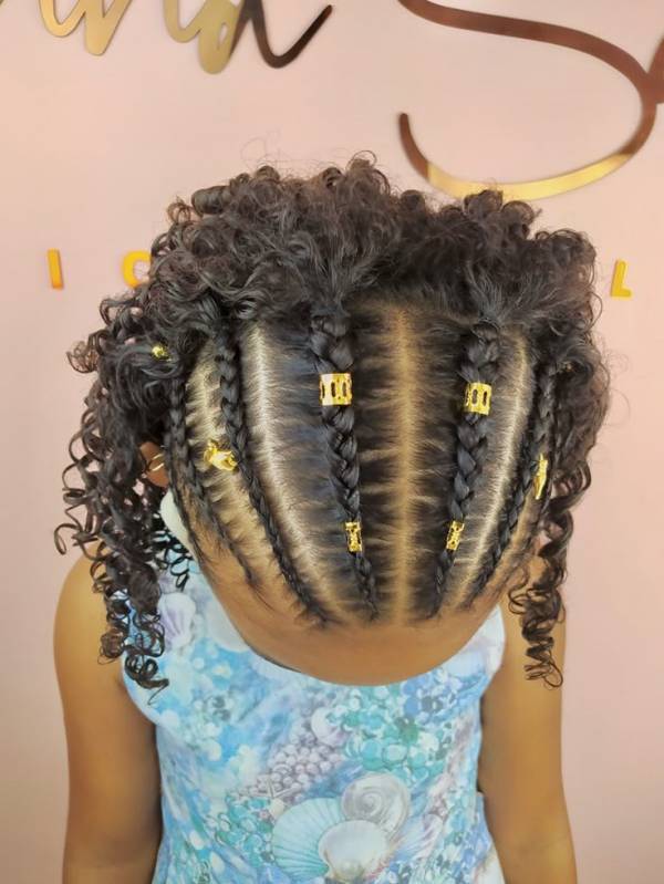 trança nagô desenhada coração cabelo curto