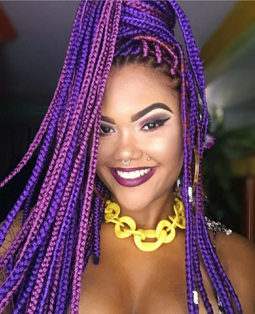 inspiração de penteados box braids para verão