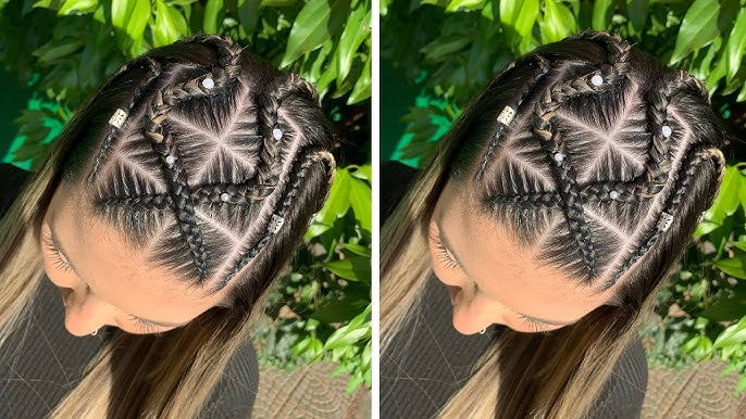 tranças desenhadas femininas