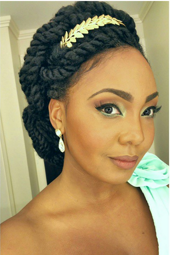 trança holandesa cabelo crespo casamento