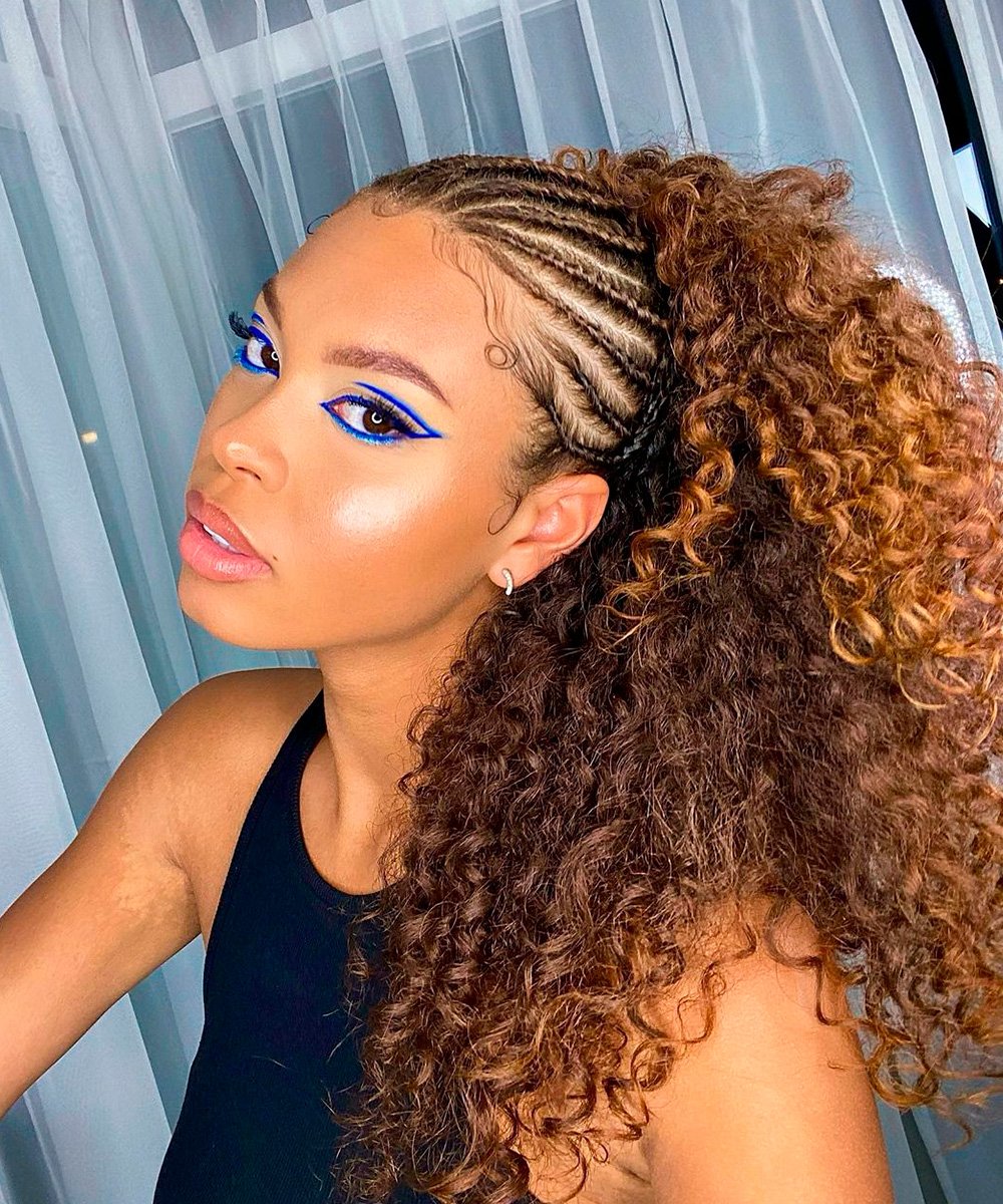 penteado de madrinha cabelo crespo trança