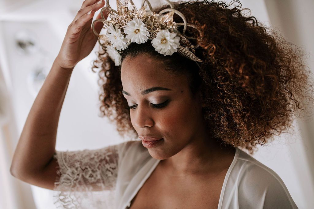 penteados para casamento cabelo crespo trança