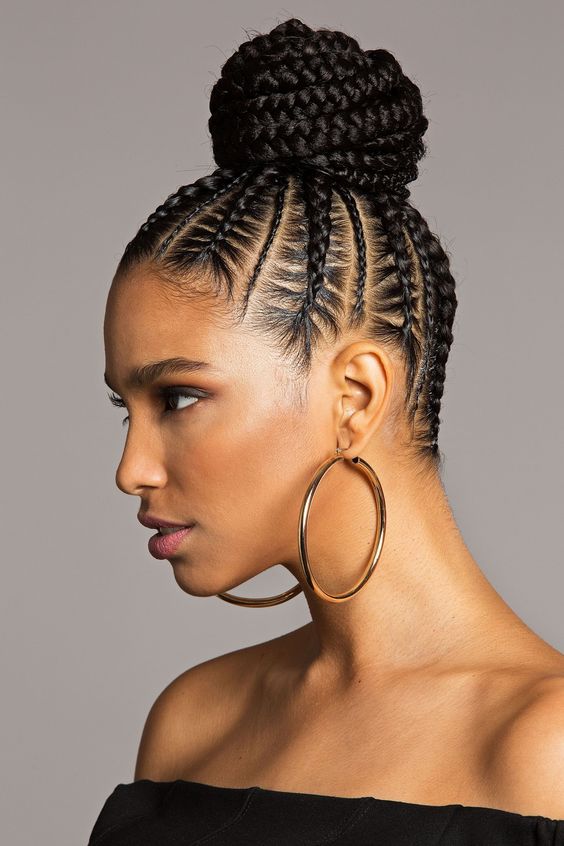 penteado semipreso trança cabelo crespo casamento