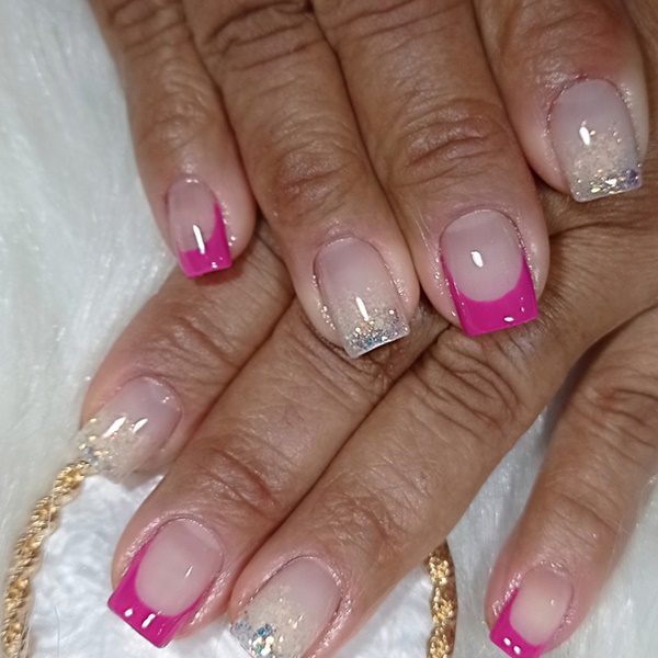 ideias de francesinha reversa em gel para noivas