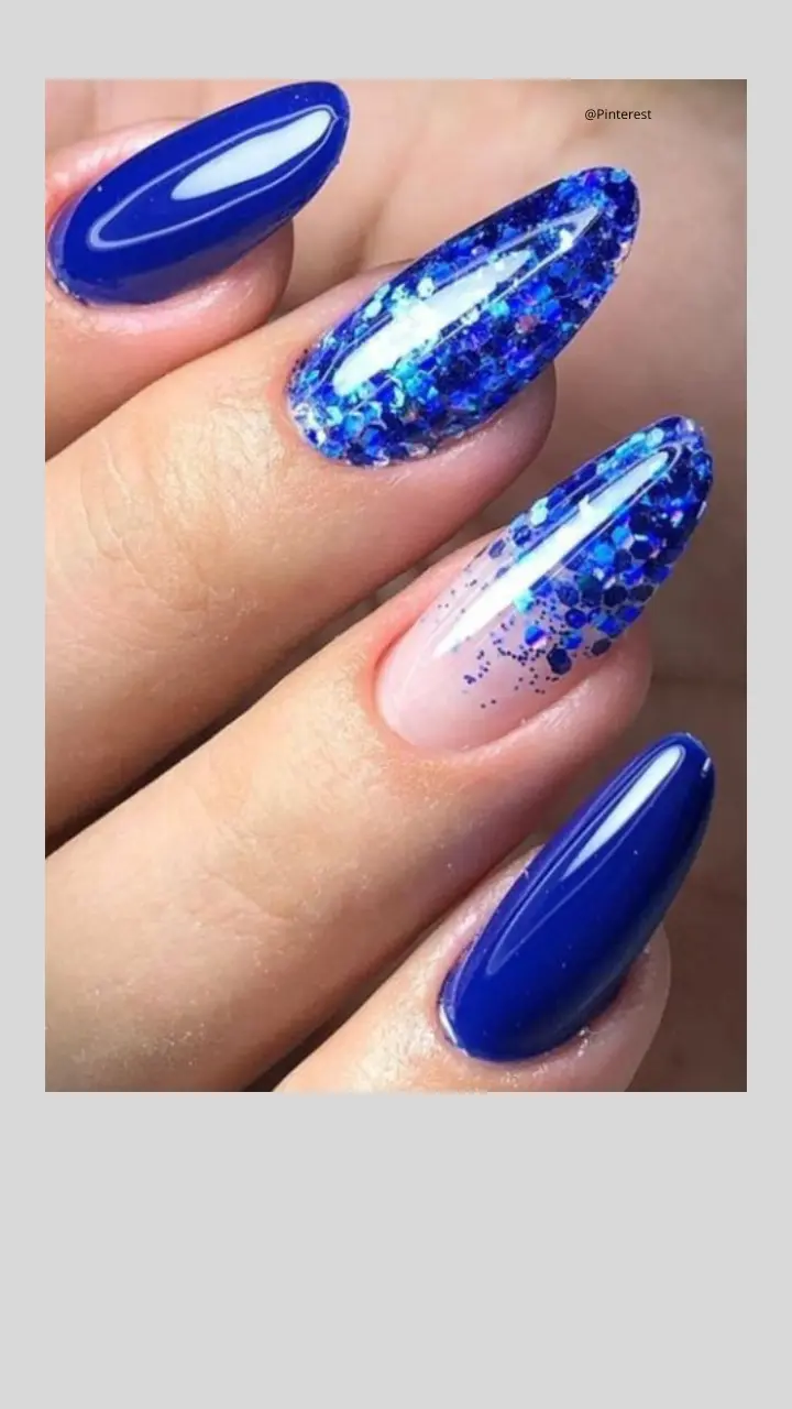 esmalte azul gel
