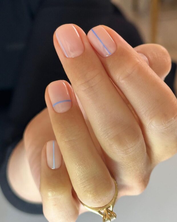 tendências unhas azuis 2026