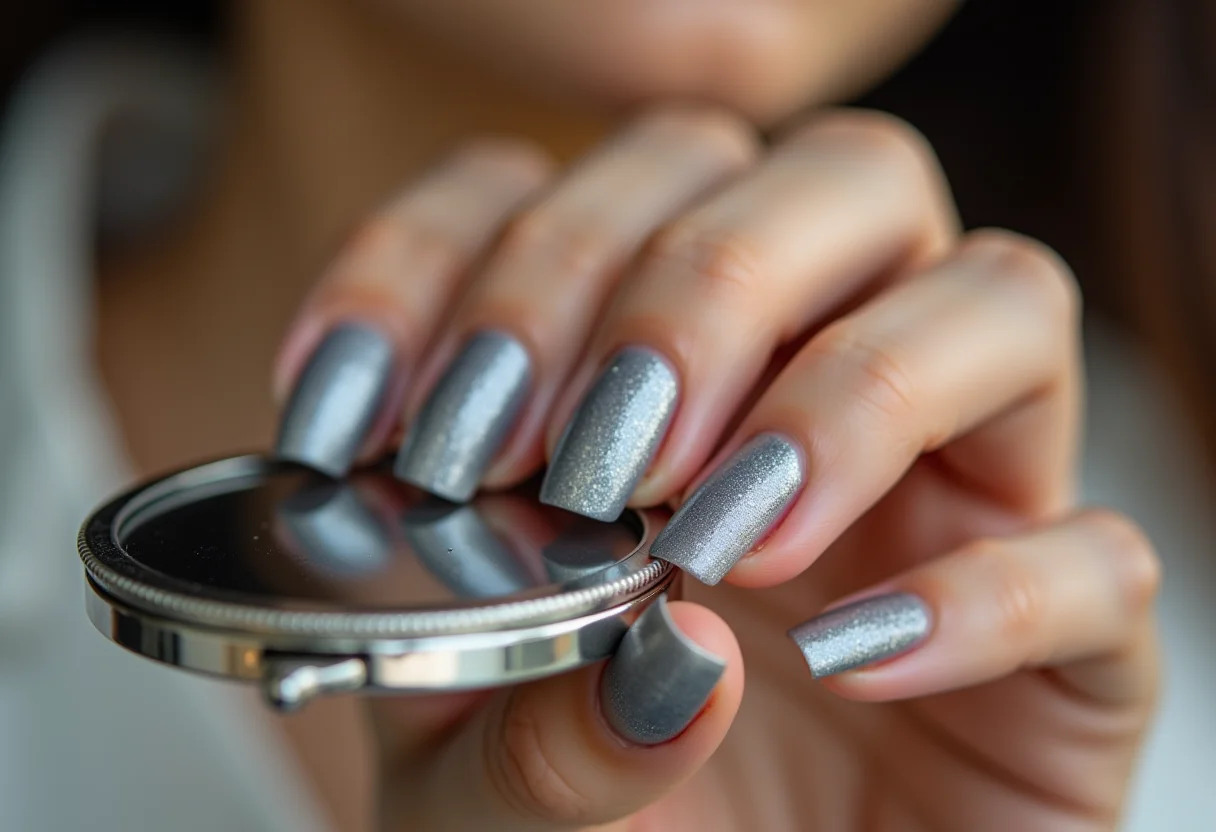 esmalte cinza claro