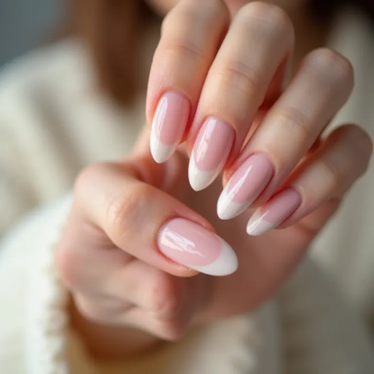 Unhas coreanas com glitter