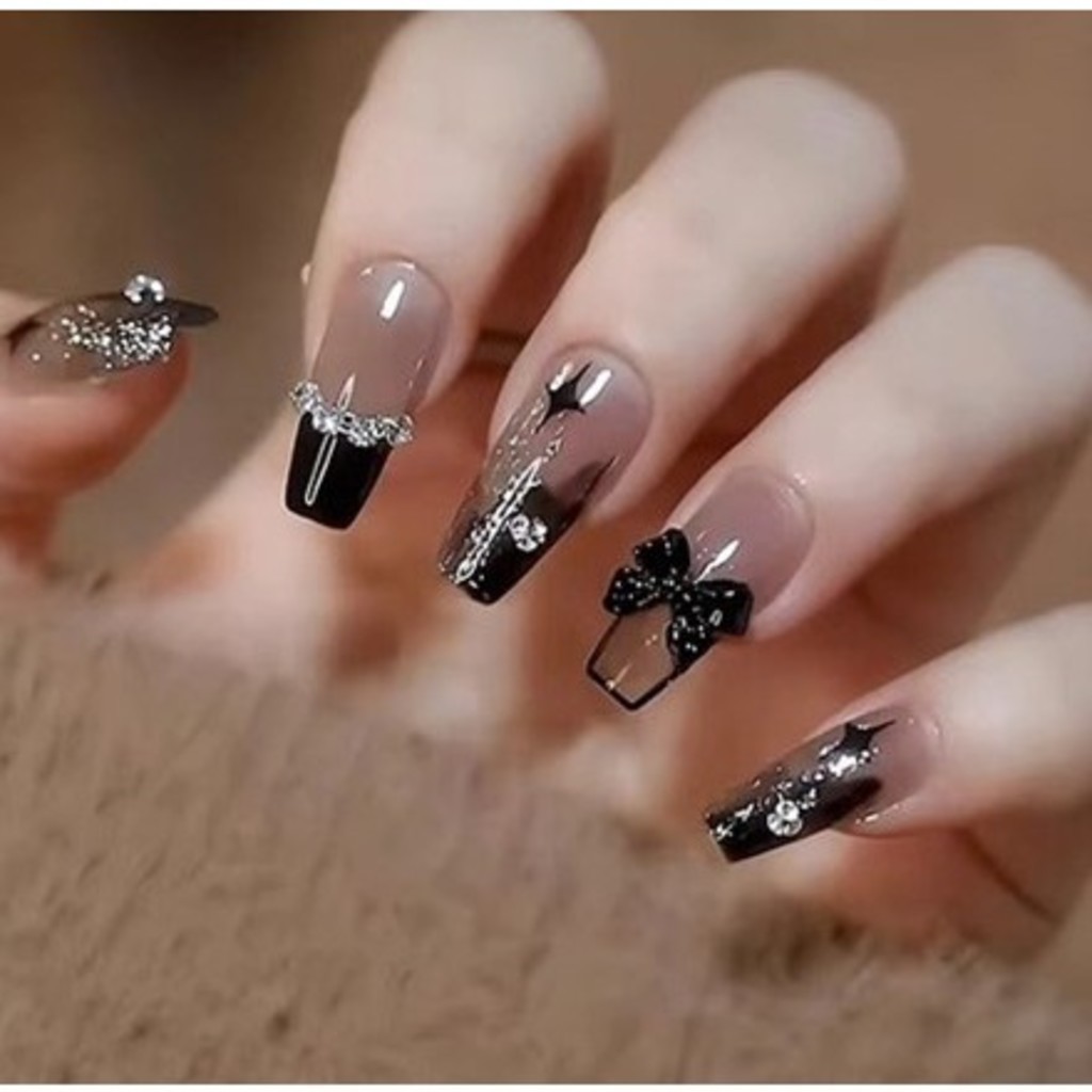 Unhas coreanas decoradas