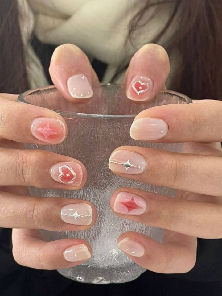 Unhas coreanas outono