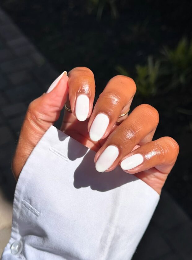 unha de gel simples natural