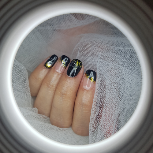 unha de gel simples natural