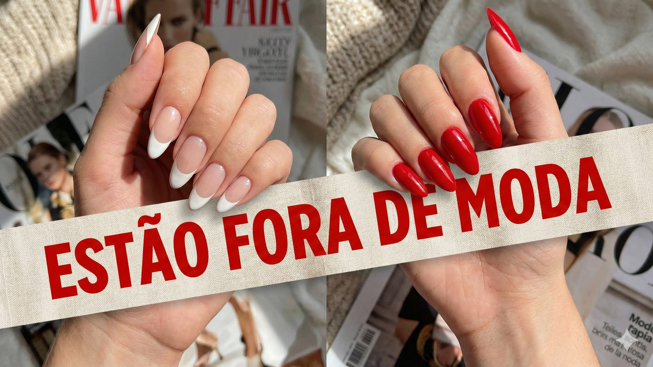 unha de gel vermelho fosco