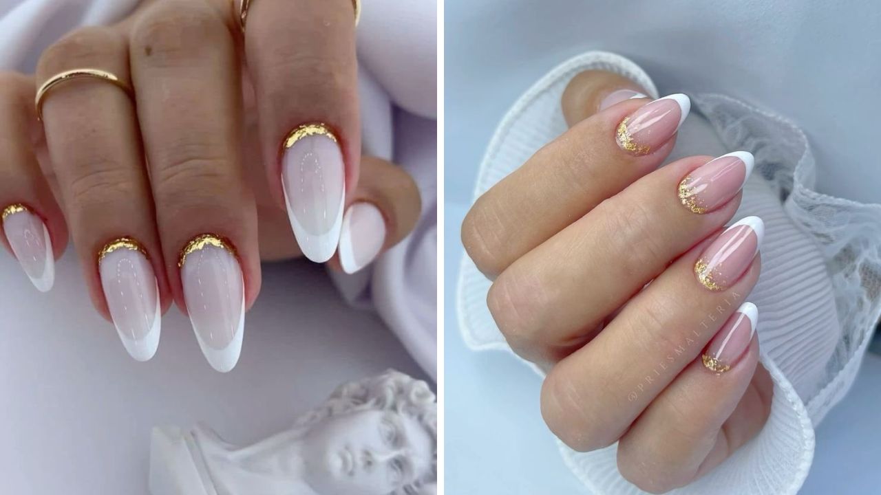 unha branca para casamento