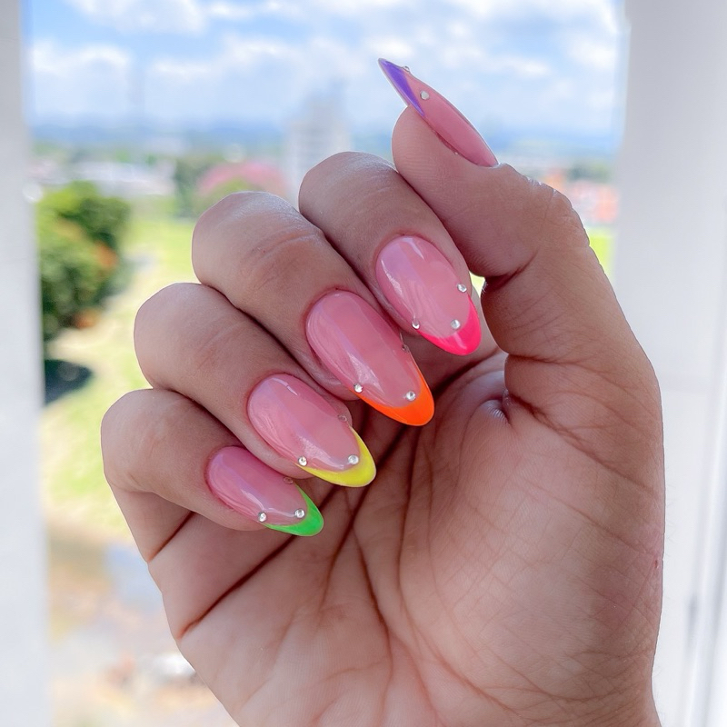 unhas de gel carnaval 2026