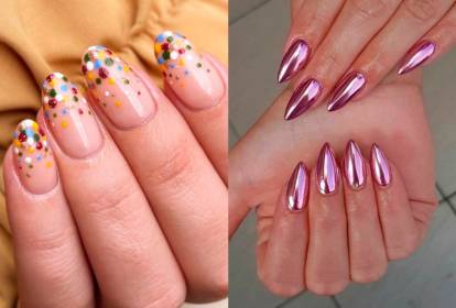 unhas longas carnaval gel