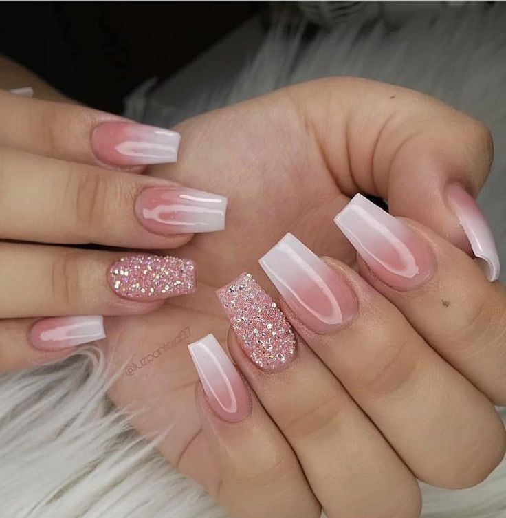 unha gel clara elegante