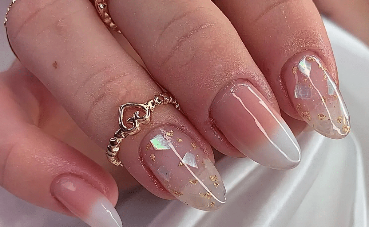 Unhas de Gel Simples Nude