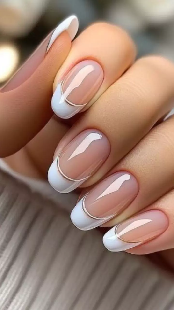 Unhas de Gel Simples Redondas