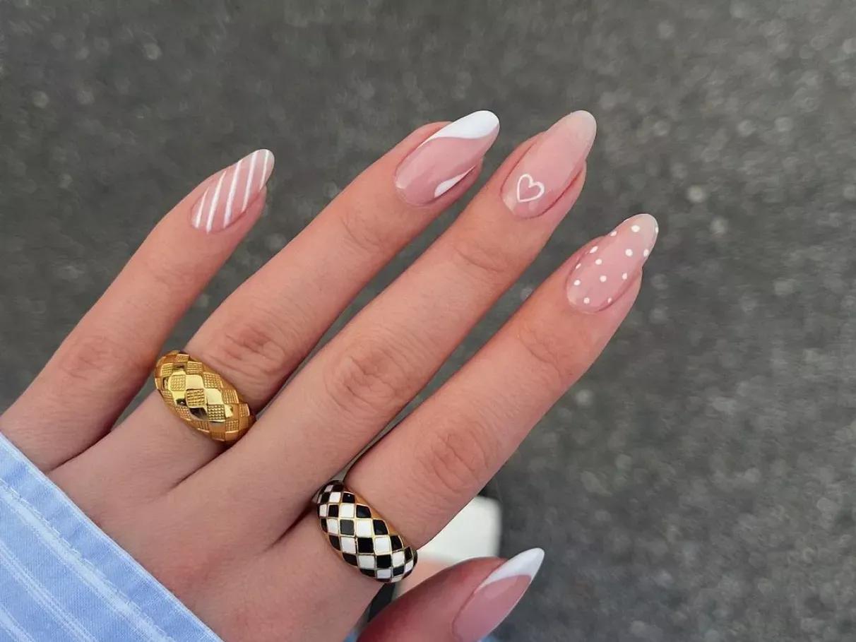Unhas de Gel Simples Redondas