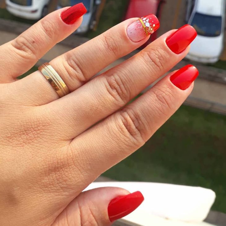 inspiração unha simples natal