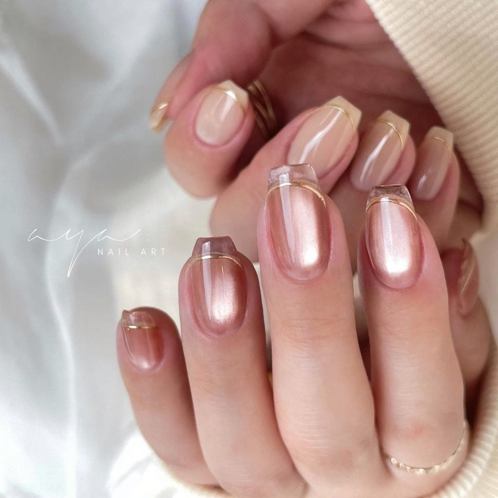 inspiração unhas transparentes naturais