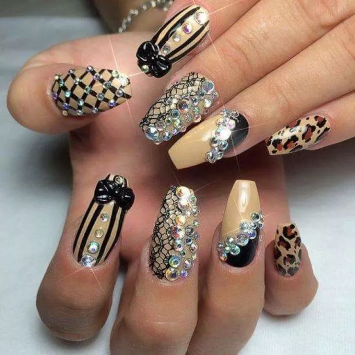 unhas 3d para casamento