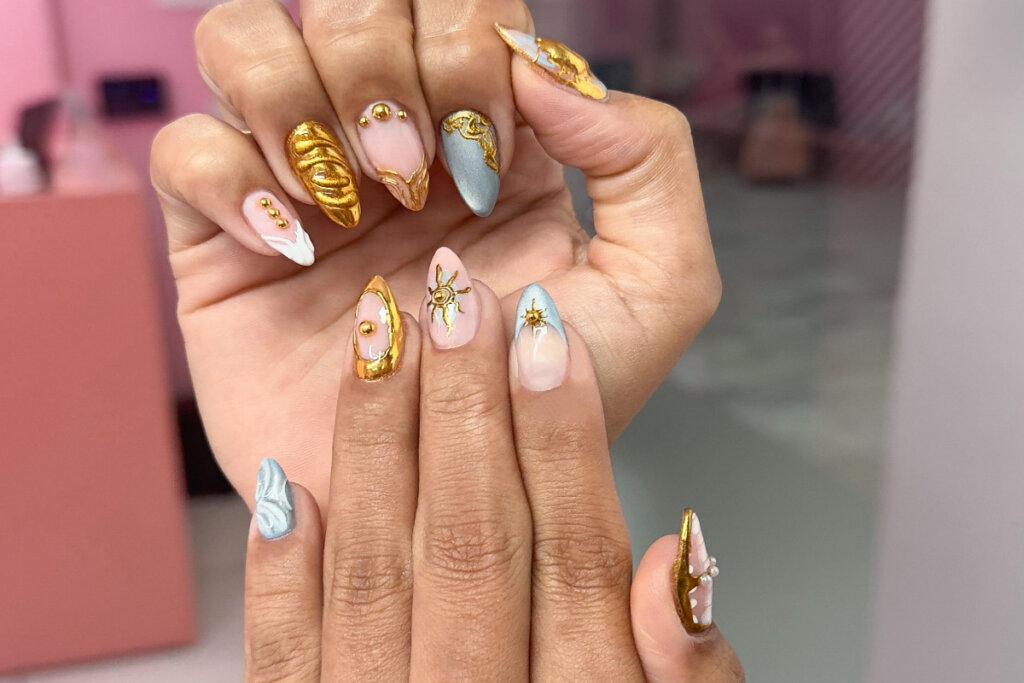 unhas 3d adesivos
